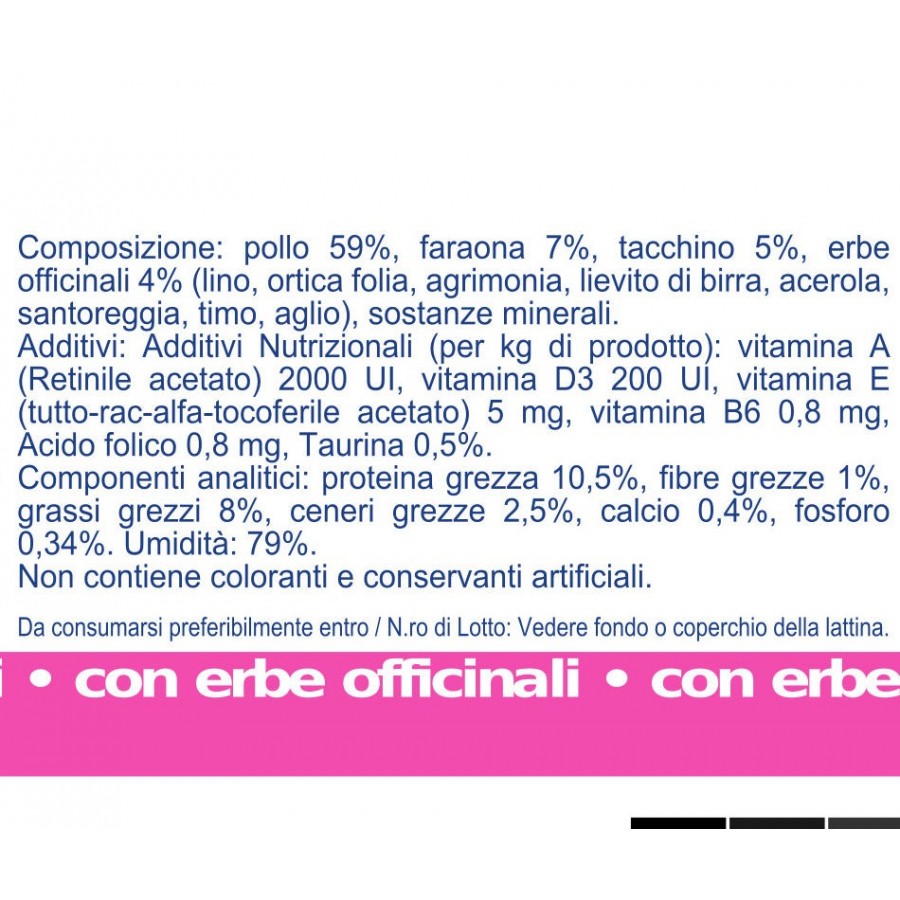 Vet Line Umido Gatto Primi Mesi Faraona e Tacchino 85 Gr Vet Line Umido Gatto Primi Mesi Faraona e Tacchino 85 Gr
